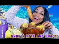 Deshelled Seafood Boil mukbang