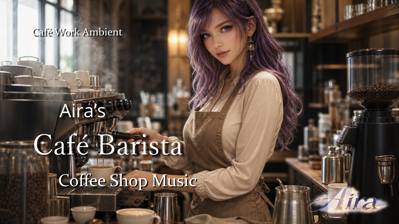 Aira's Café Barista ☕ Coffee Shop Music | Work Café Ambient 4K