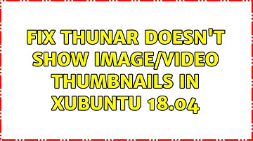 Ubuntu: Fix thunar doesn