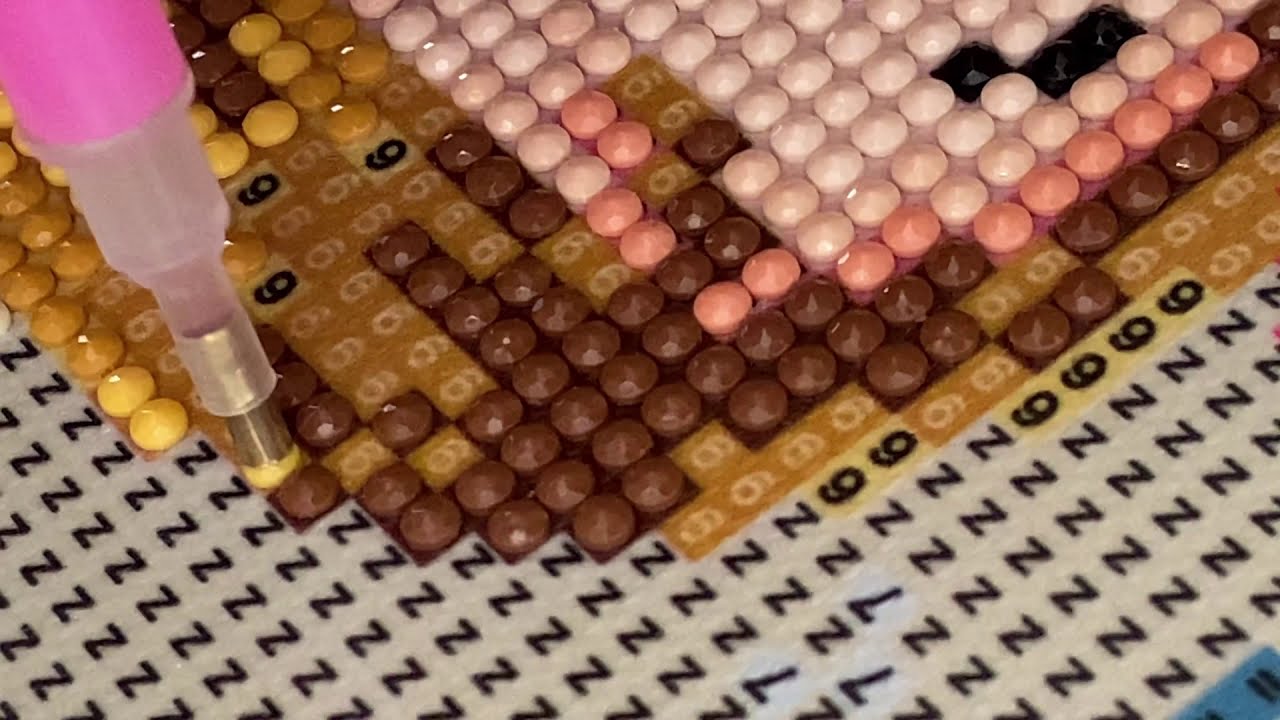 Алмазная вышивка / Девочка / Ускоренное видео