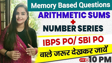 IBPS PO / SBI PO Prelims 2021  | Maths |Memory Based Questions | Minakshi Ma