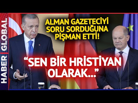 Erdoğan Alman Gazeteciyi Soru Sorduğuna Pişman Etti! \