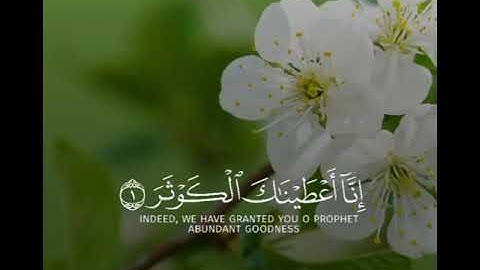إِنَّا أَعْطَيْنَاكَ الْكَوْثَرَ☘حالات واتس اب دينية/سورة الكوثر