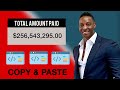 ($256,543,295.00 Total Paid) Get Paid To Copy & Paste Websites | Make Money Online 2021