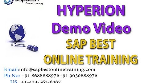 HYPERION ONLINE TRAINING | FINANCIAL MANAGEMENT TRAINING VIDEOS | HYPERION OVERVIEW