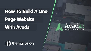 How To Set Up A One Page Website With Avada