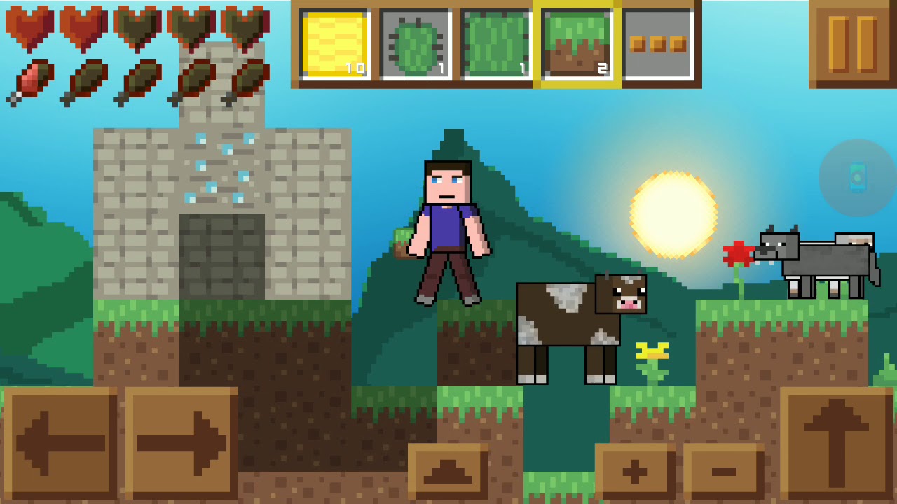 O MELHOR MINECRAFT 2D PARA CELULAR 