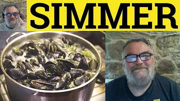 What does simmer mean in cooking?