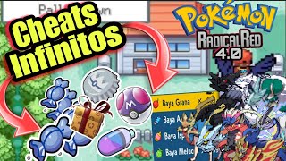 Cheat Codes [ Pokemon Radical Red 4.0 ] Rare Candy , bottle cap ,bayas ,mistery Gif y mas..