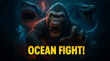 King Kong vs Megalodon, Mosasaurus & Pliosaurus | Epic Ocean Survival