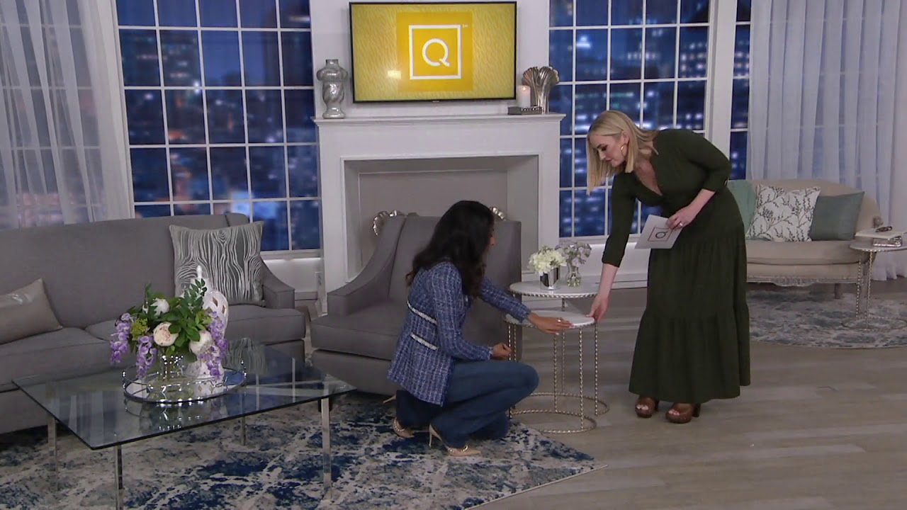 Inspire Me! Home Decor 2-Piece Nesting Side Tables on QVC - YouTube