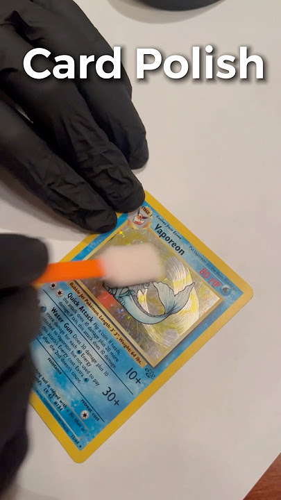 Card Polish TRANSFORMS Pokemon Card From Dirty To CLEAN! 💎