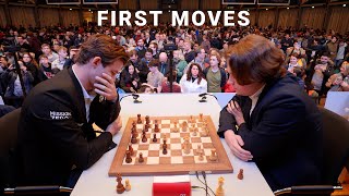 Vincent Keymer vs Magnus Carlsen  | First Moves | GRENKE Chess Classic 2024