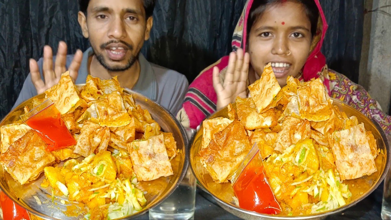 Crispy Mughlai Paratha,Potato Curry Challenge | Bengali Food Eating/মোগলাই পরোটা আলুর দম চ্যালেঞ্জ।