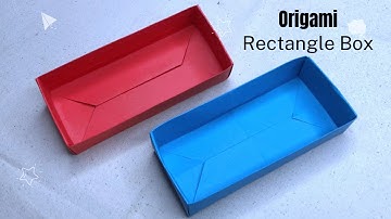 Easy Origami Rectangular Box Tutorial | Hạ Origami