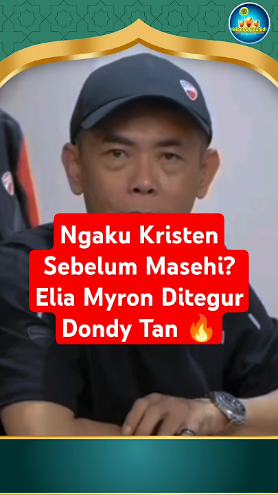 Claiming to be a Christian before Christ? Elia Myron Reprimanded by Dondy Tan!