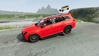 Cars vs Cliff Diving Road Test - BeamNG DRIVE