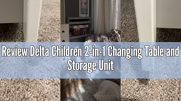 Review Delta Children 2-in-1 Changing Table and Storage Unit with Changing Pad, Grey
