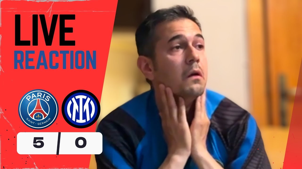 🥺 UNA TORTURA DAL PRIMO ALL' ULTIMO MINUTO‼️ PSG-INTER 5-0 live reaction