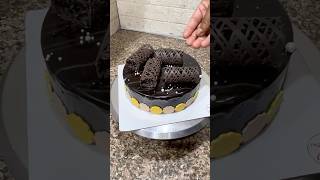 Chocolate Cake Design Tutorial #cake #chocolatecake #trending #viral #shorts #ytshorts