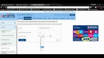 HOW TO INCREASE #THIRD PARTY TRANSACTION LIMIT USING #HDFC NET BANKING