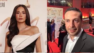 Demet Özdemir Ve Oğuzhan Koç Kırmızı Halıda Hürriyet Pantene Altın Kelebek Ödülleri 2021