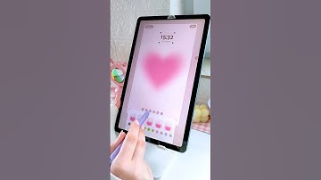 how I make my samsung tab lockscreen aesthetic 🎀 pink aesthetic ♡ #samsung