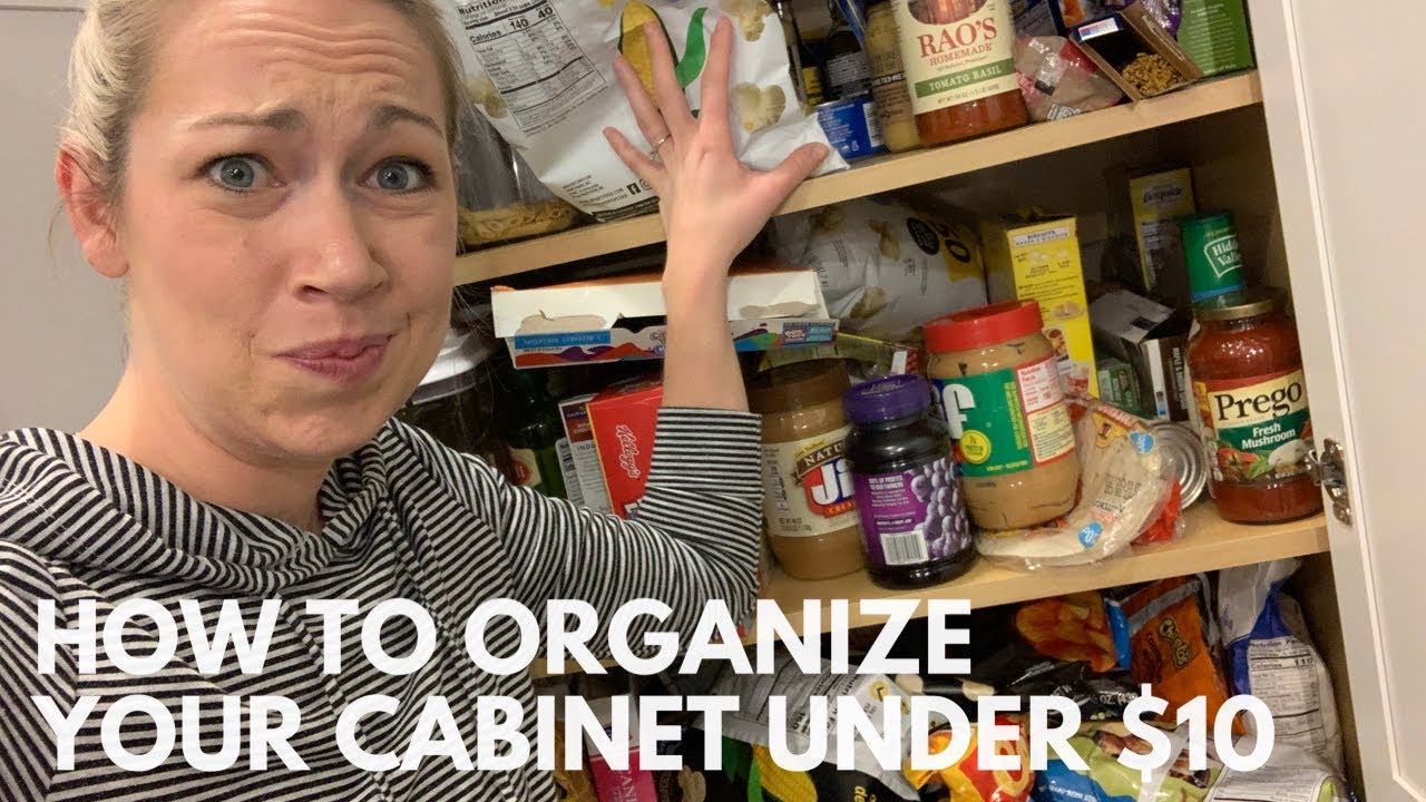 How to Organize Your Cabinet/Pantry for Less than $10 - YouTube