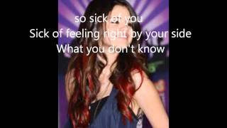 Sick of you by selena gomez w/ lyrics