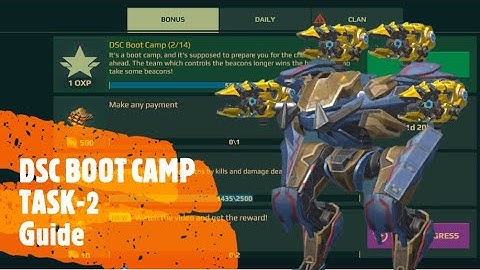 WAR ROBOTS DSC BOOT CAMP EVENT || TASK-2 || GUIDE