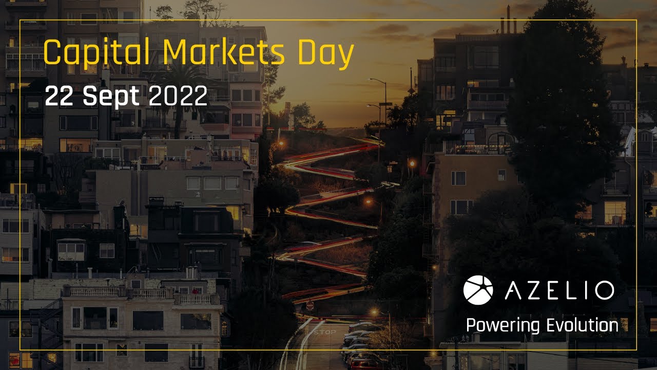 Azelio Capital Markets Day 2022: Full Broadcast