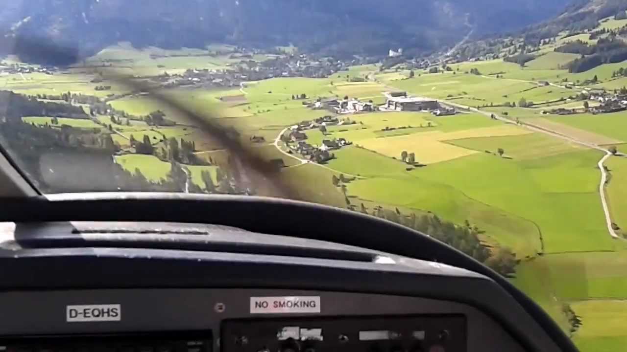 Robin DR400 (D-EQHS) | Pilots eye landing | Cockpit view landing on Mautendorf Airfield