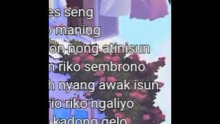 Riko wes seng kanggo maning - w.a story(1)