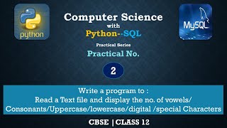 CS- Practical No 02 | Computer Science with Python | Class 12 | CBSE| PrepFuture