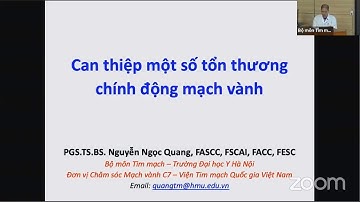 Can thiệp một số tổn thương chính động mạch vành | Khóa học TIM MẠCH CAN THIỆP (buổi 4)