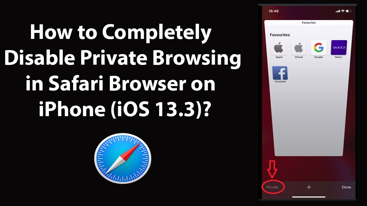 private browsing on safari not working