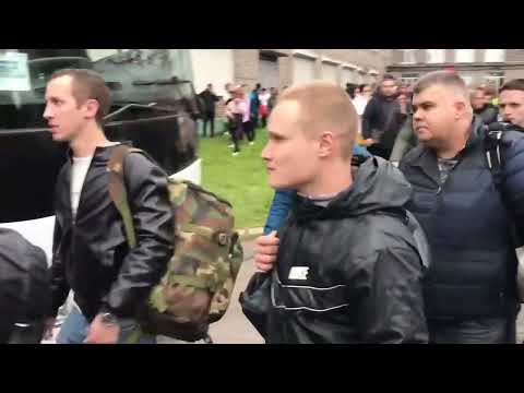 Первая отправка мобилизованных из Череповца