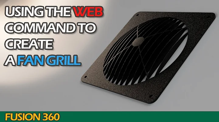 Creare una griglia per ventilatore con il comando web in Autodesk Fusion 360
