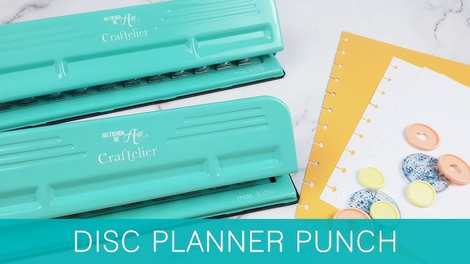 How to punch 6 holes for your filofax paper with a two hole