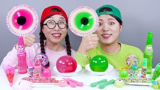 Pink Jelly VS Green Jelly Challenge DONA