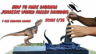 How To Make Dioramas JURASSIC WORLD #ศิลปะกับครูเรือง #jurrasicpark #jurrassic_world