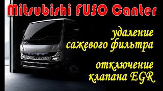 Mitsubishi Fuso Canter 3.0 diesel 150 л.с МТ 2020: удаление сажевого фильтра, отключение клапана ЕГР