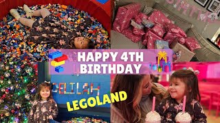 HAPPY 4TH BIRTHDAY! OPENING BIRTHDAY PRESENTS, FUNNY REACTIONS &amp; LEGOLAND DISCOVERY CENTRE!