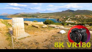 SOUTHERN GREECE a very windy look at the Archaeological Site of Sounion 8K 4K VR180 3D Travel