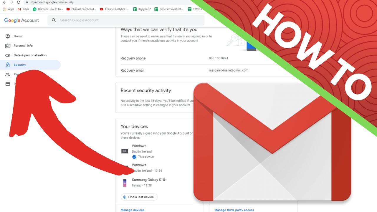 How can I find out my Gmail accounts?
