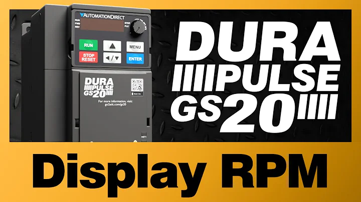 DURApulse GS20(X) VFD How to Display RPM from AutomationDirect
