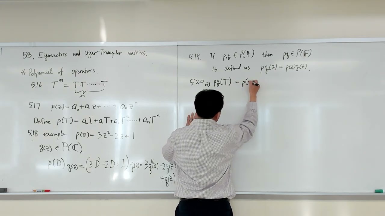 Eigenvalues and upper triangular matrices