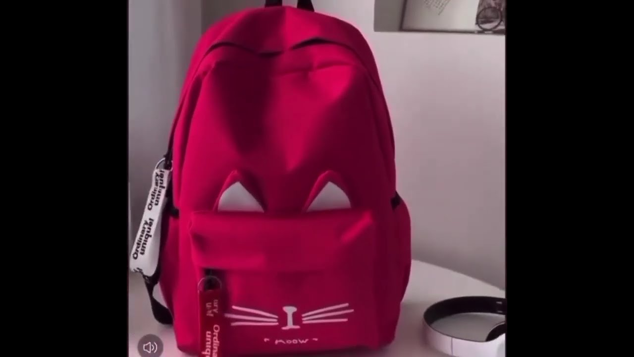 Mochila Feminina Nylon Com Estojo Impermeável Para Trabalha Escolar Moda Fashion