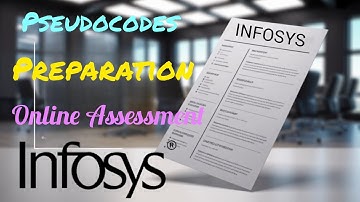 INFOSYS PLACEMENT PREPARATION | PSEUDOCODES | EASY ENGINEERING