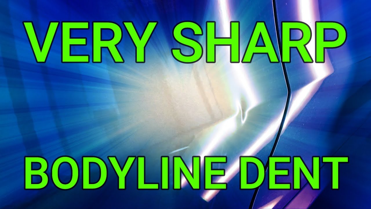 Sharp Dent On Mercedes Benz Bodyline | Paintless Dent Repair | No Paint